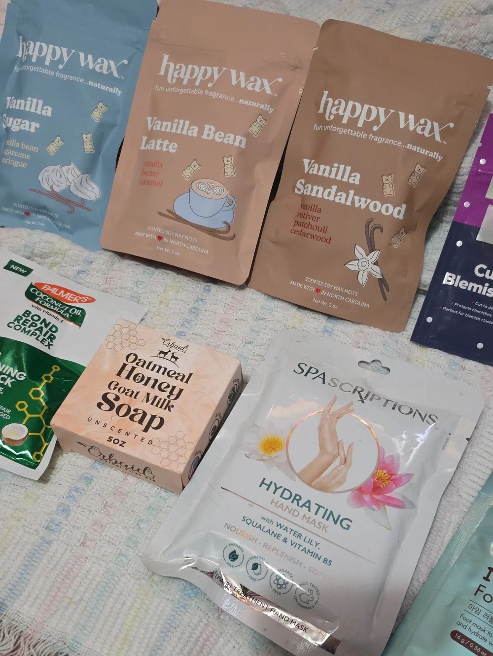 Beauty Spa Day Package! Hand, Foot, Eye Masks, Hair, Soap, Face, Nail, Wax Melts